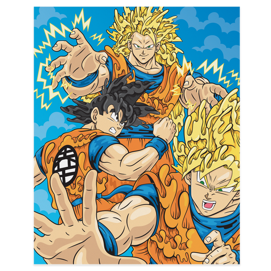 "Wavy Goku v3" Print by Aaron Kai