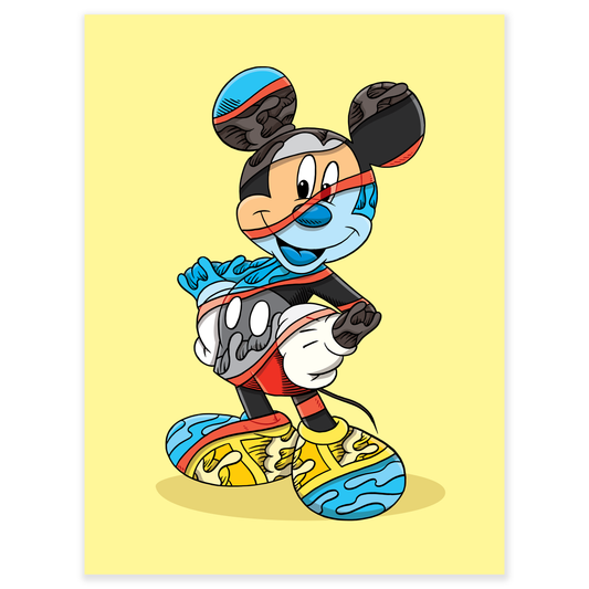 "Wavy Mickey" Print by Aaron Kai